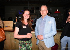 Lara Sibbing, nam deel aan het debat namens PVdA/GroenLinks, samen met Matthijs Mesken van de VGB.